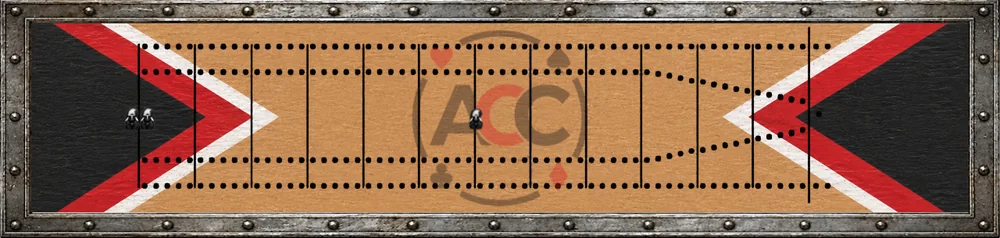 ACC cribbage board