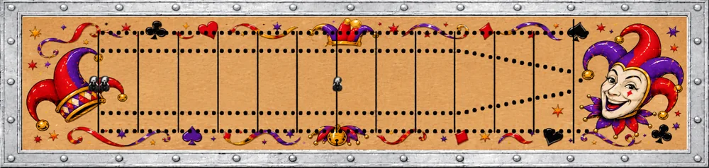 Jester cribbage board