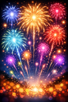 Fireworks card back