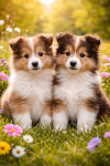 Puppies card back