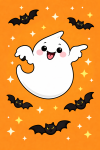 Halloween ghost card back